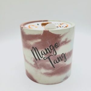 "Mango Tang" Scented Candle with wood wick. Handpoured Natural Soy candle
